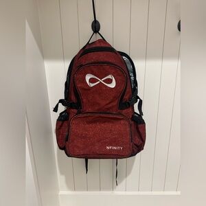NFINITY RED SPARKLE BACKPACK